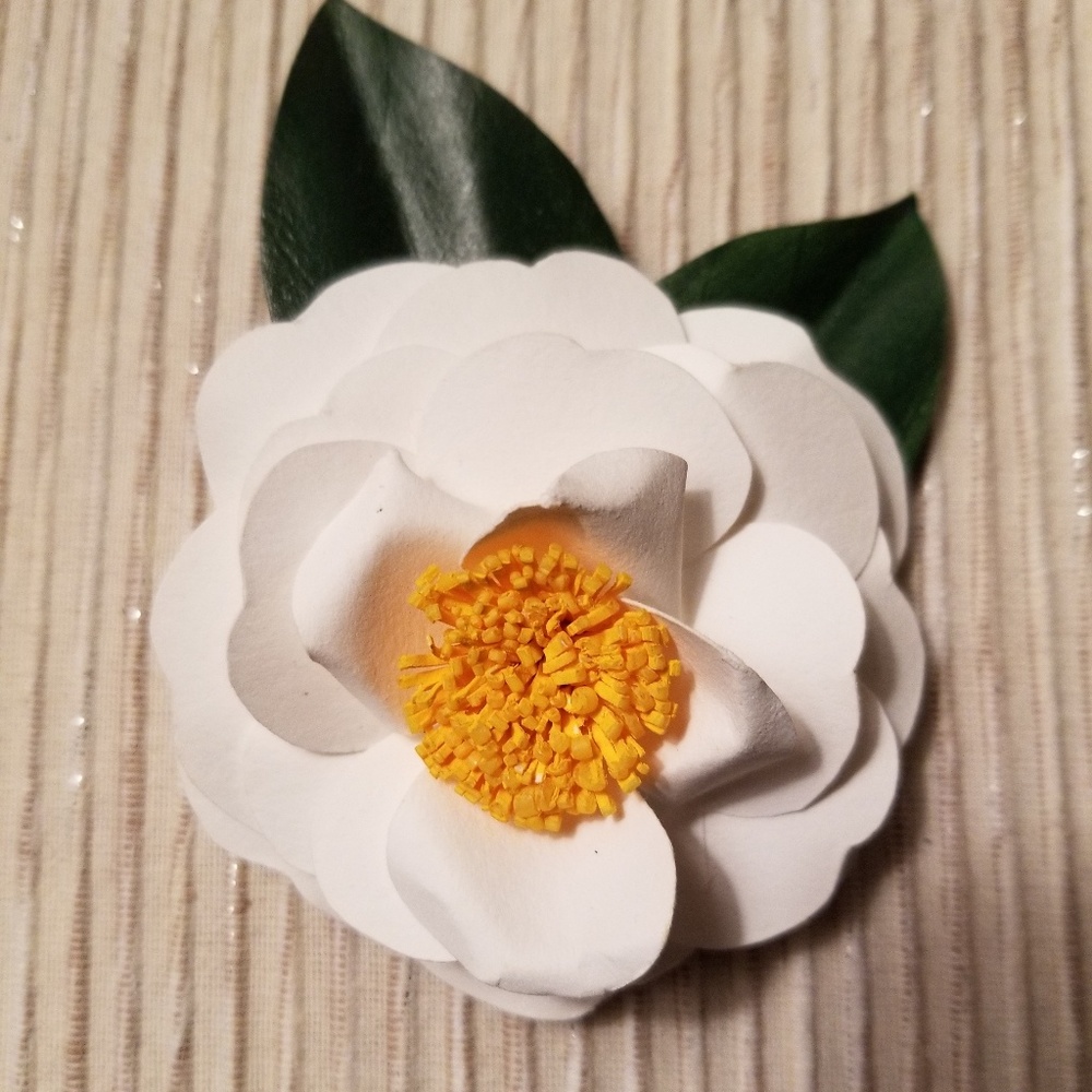 Artisan Camelia Brooch